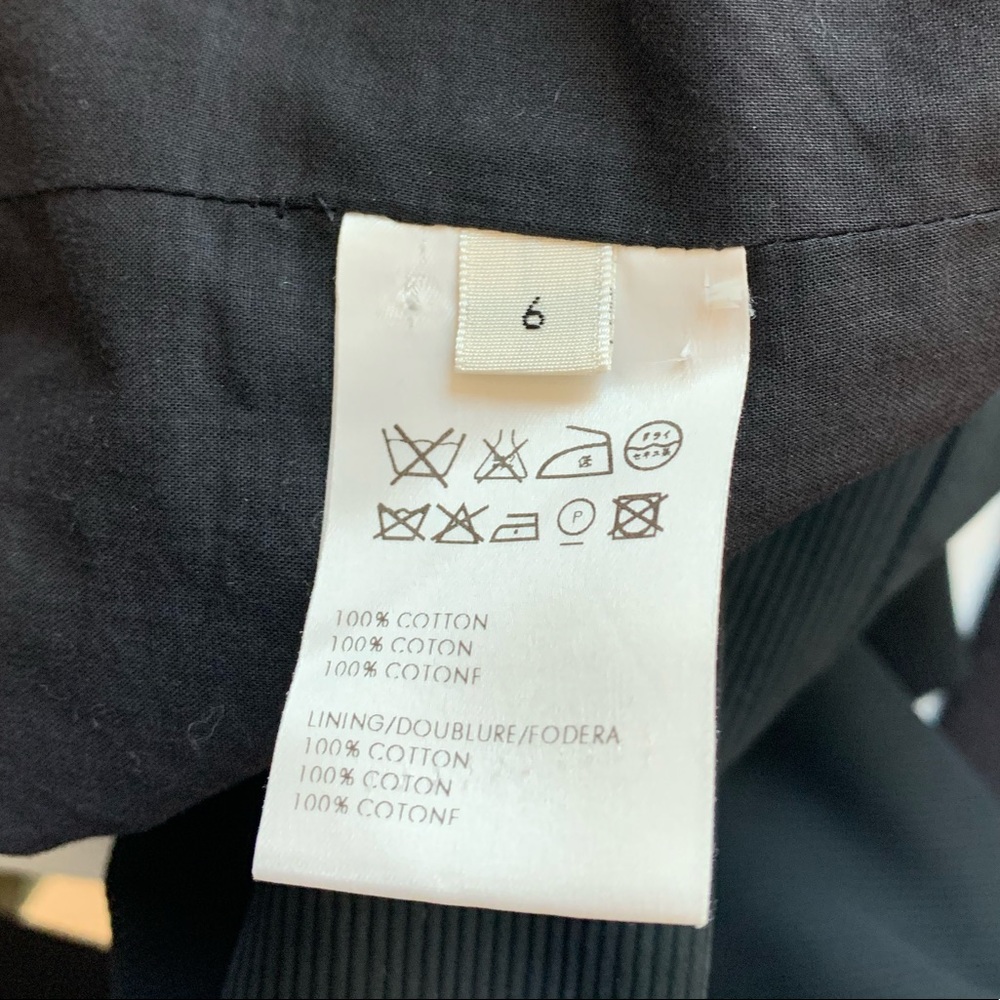 CALVIN KLEIN COLLECTION Black Double Breasted Blazer Jacket Coat Collar Size 6 - Picture 10 of 13
